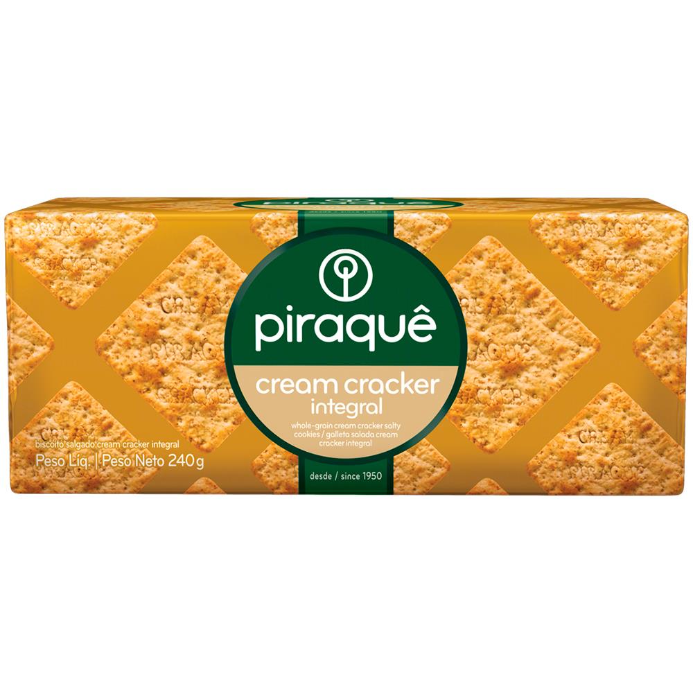 imagem de BISC PIRAQUE CREAM CRACKER  INTEG 215G