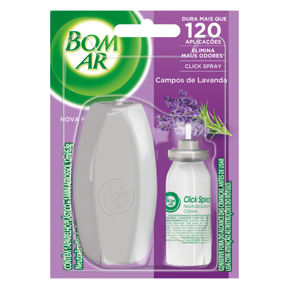 imagem de BOM AR CLICK SPRAY APAR+REF LAVANDA 12ML