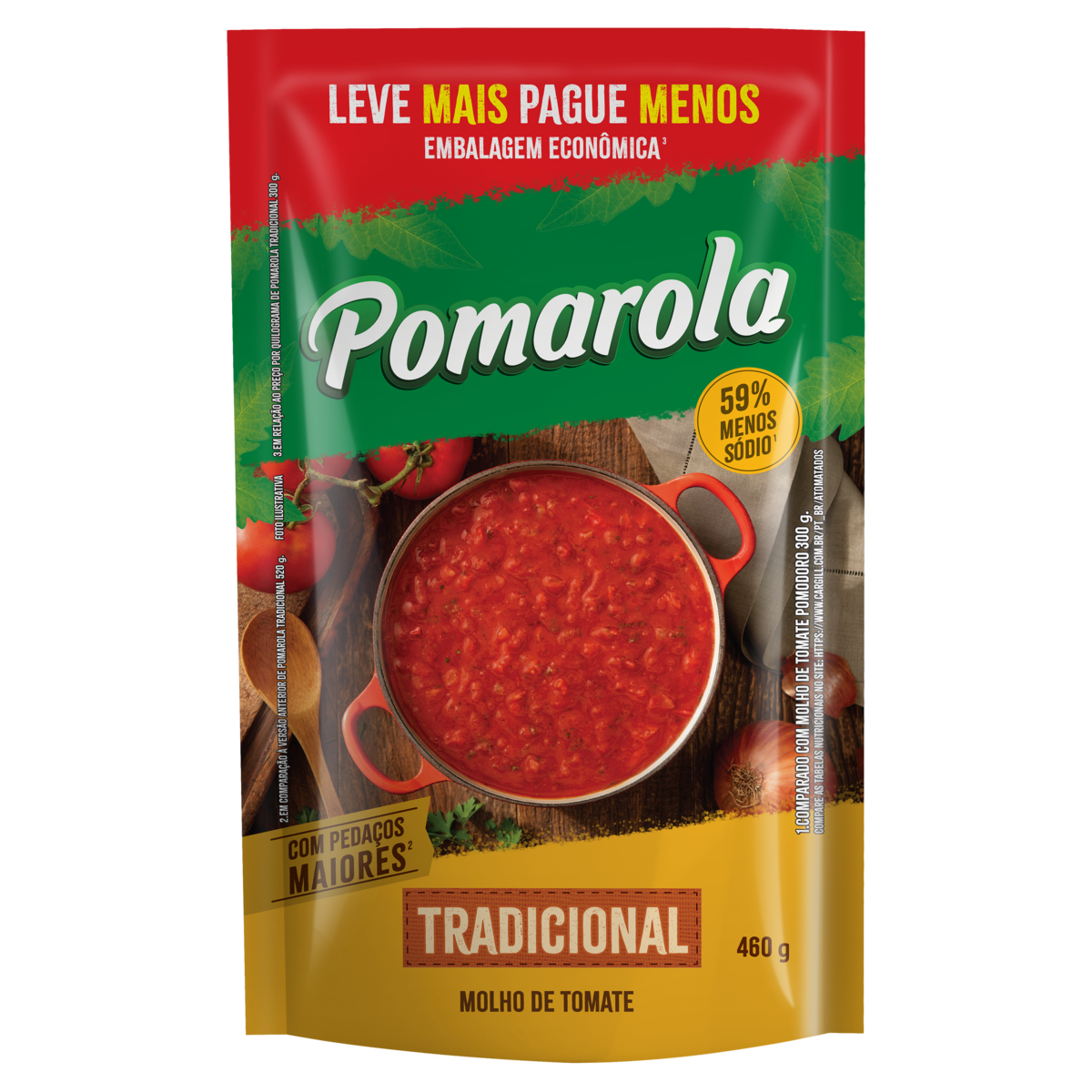 imagem de MOLHO TOMATE POMAROLA TRADICIONAL  SC 460G