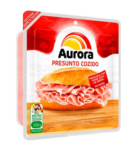 imagem de PRESUNTO FATIADO AURORA 180G