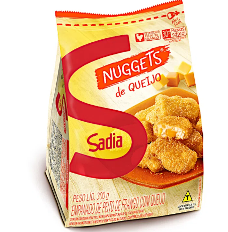 imagem de EMPANADO NUGGETS FRANGO C QUEIJO SADIA 300G