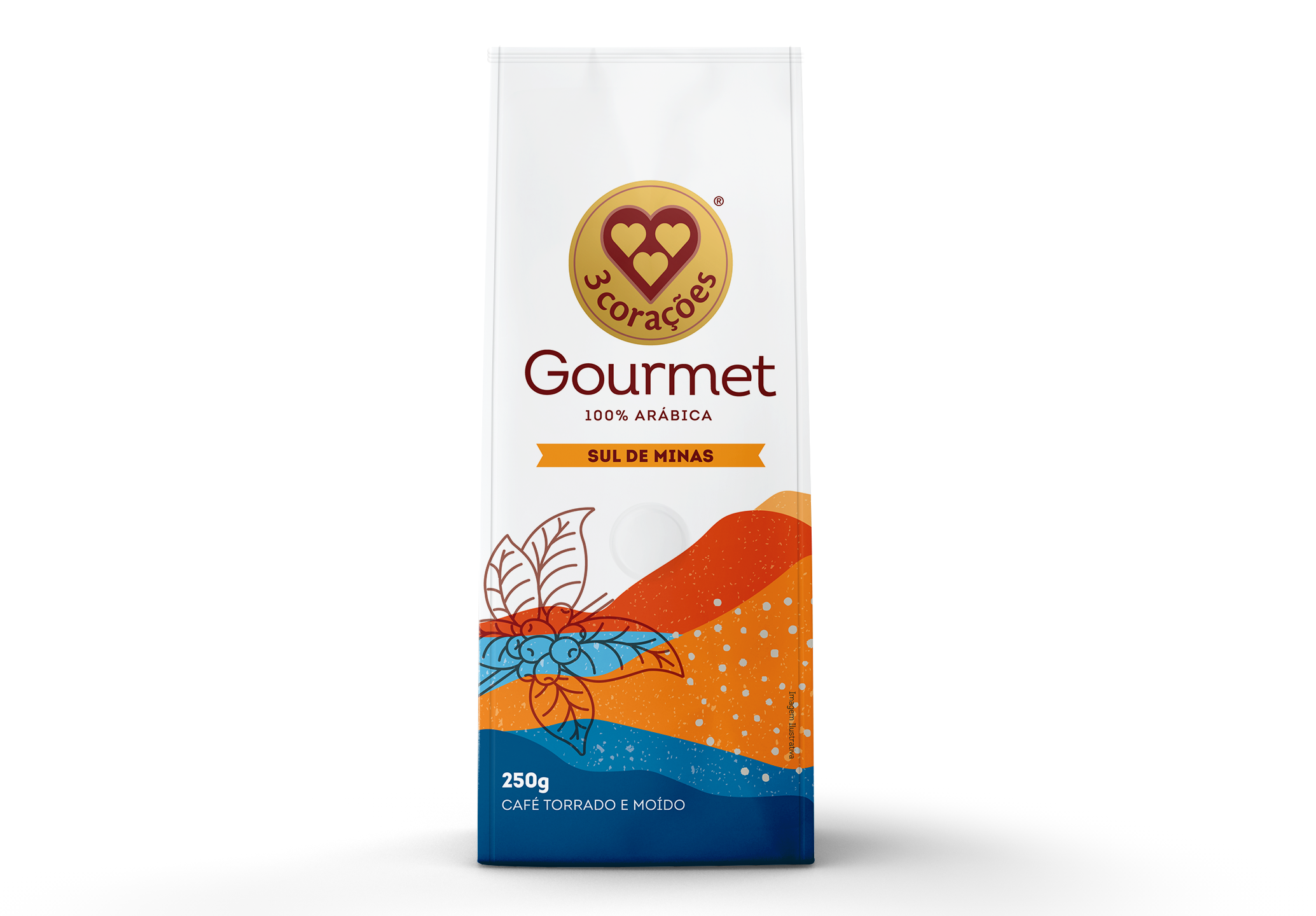 imagem de CAFE TRES COR GOURM MOGIANA PAULISTA 250G