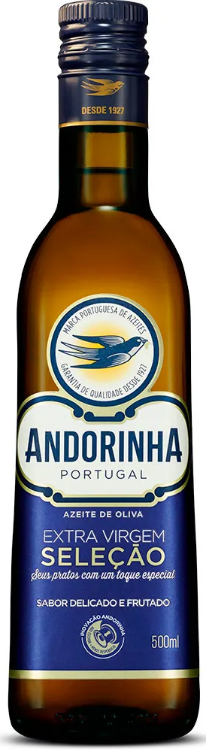 imagem de AZEITE OLIVA ANDORINHA EXTRA VIRGEM SELECAO VD 500ML