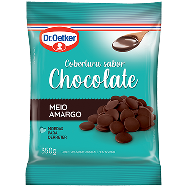 imagem de CHOC MOEDA AMARGO DR OETKER 350GR