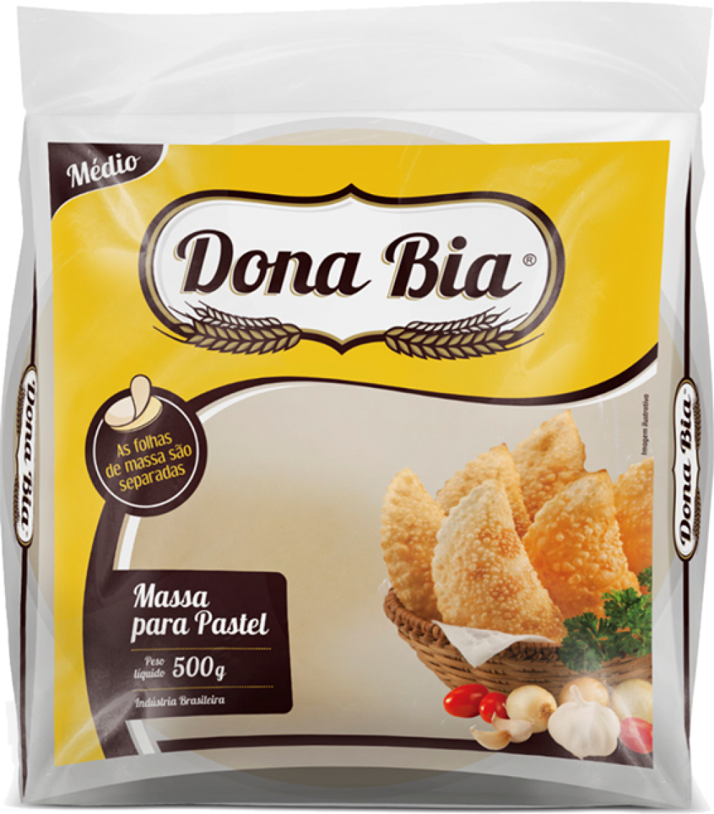 imagem de MASSA PASTEL DONA BIA DISCO MED 500G