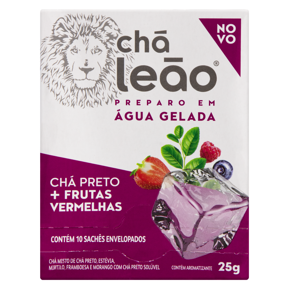 imagem de CHA LEAO MATTE GELADO PRET FR VERM 25G