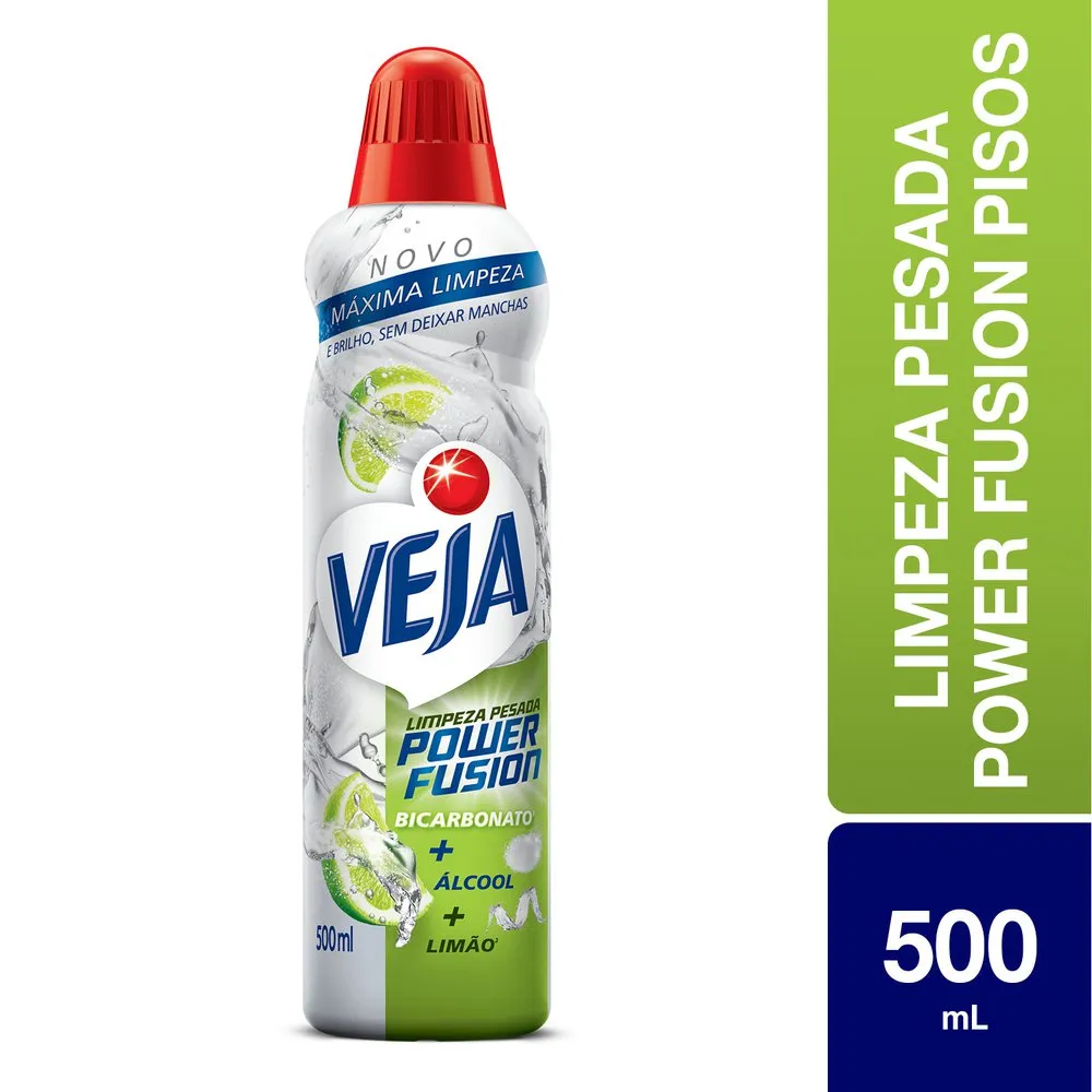 imagem de LIMP VEJA POWER PESADA FUSION PISOS LIMAO 500ML