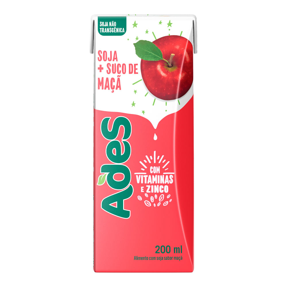 imagem de SUCO ADES SOJA MACA 200ML