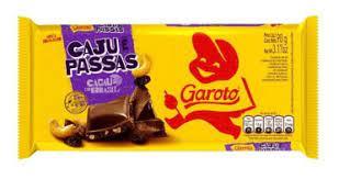 imagem de CHOC GAROTO BARRA CAJU PASSAS 80G