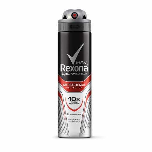 imagem de DESOD AERO REXONA MEN ANTIBACTERIAL PROTECTION 150ML