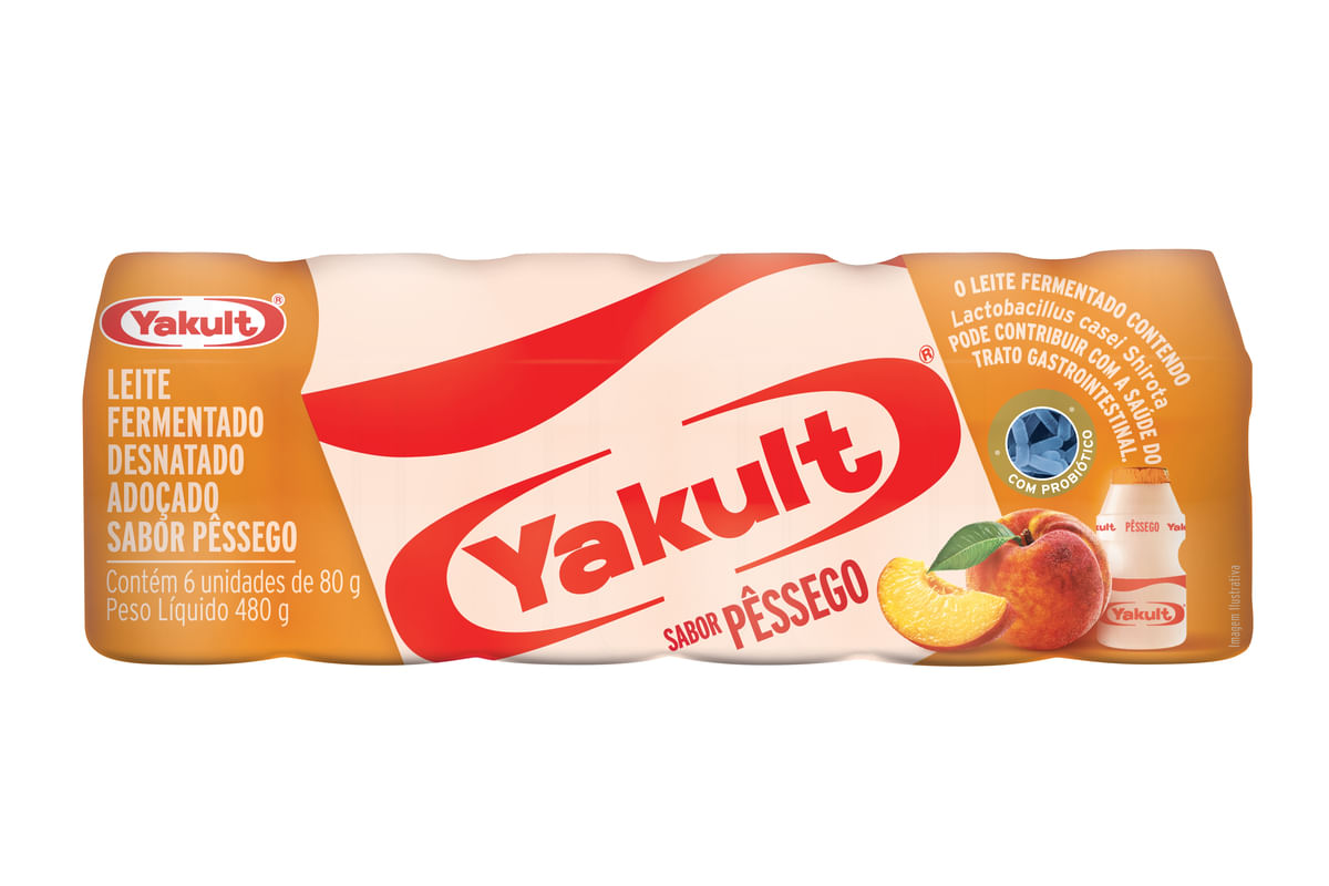 imagem de LEITE FERM YAKULT PESSEGO 480G