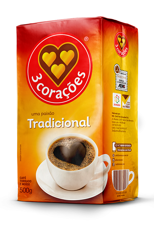 imagem de CAFE TRES CORACOES A VACUO TRAD 500G