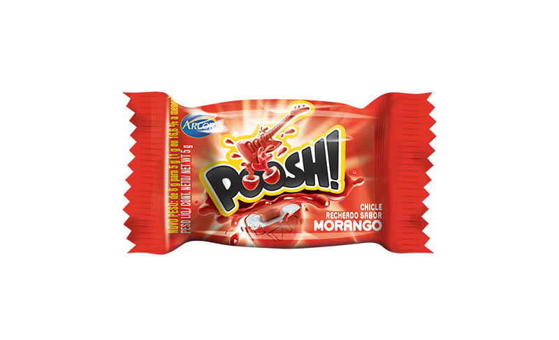 imagem de CHICLETE POOSH MORANGO 5G