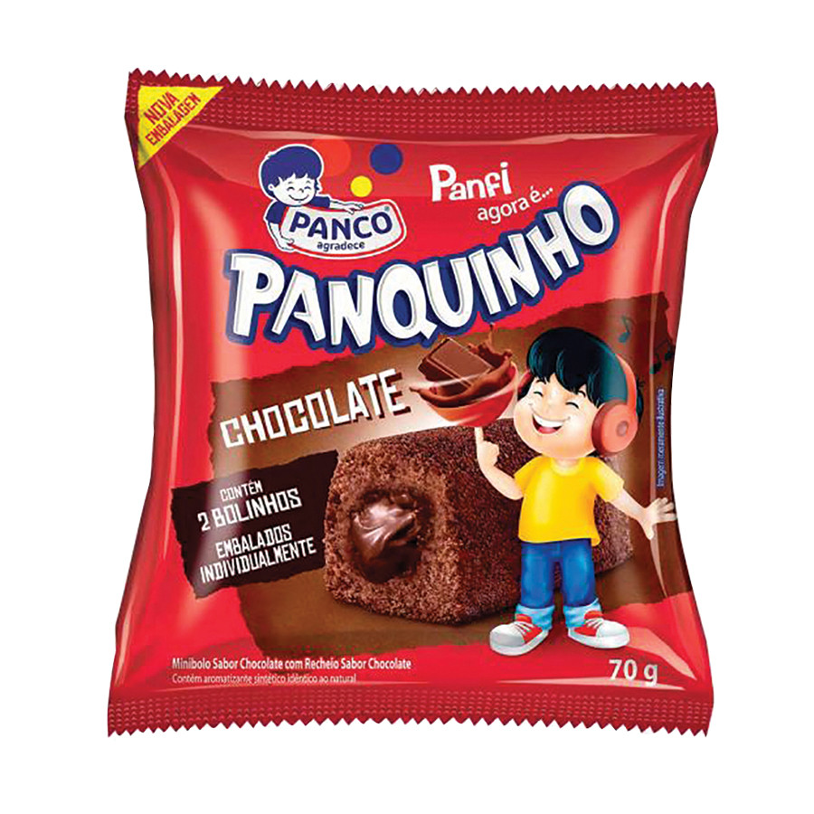 imagem de BOLINHO PANCO PANFI CHOC C  CHOC 70G