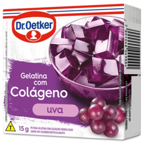 imagem de GELATINA C COLAGENO OETKER 15GR UVA