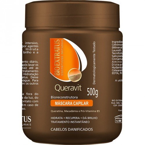 imagem de MASC CAP BIORECONSTRUTORA QUERAVIT 500G