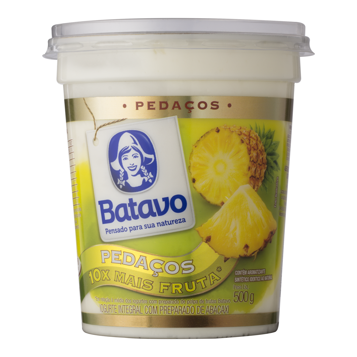 imagem de IOGURT BATAVO INT C/PEDACO 450G ABACAXI