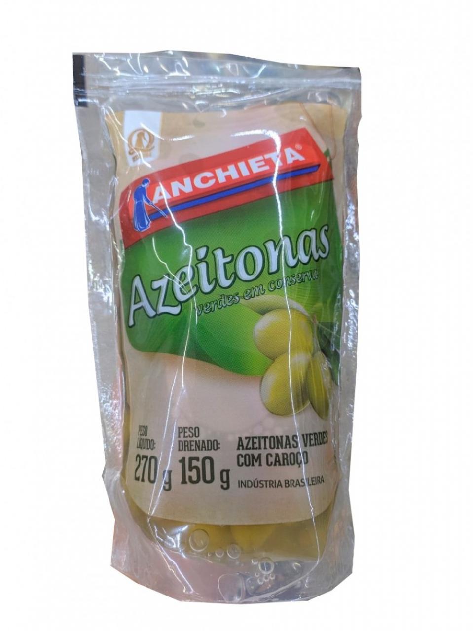 imagem de AZEITONA VERDE ANCHIETA C/CAROCO 150G SCH