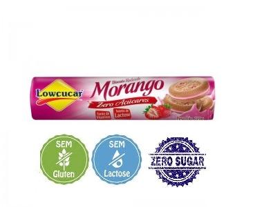 imagem de BISC MORANGO LOWCUCAR ZERO LACTOSE 120G