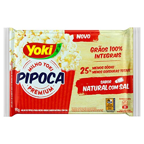 imagem de MILHO PIPOCA POPCORN YOKI MICRO NATURAL C/SAL 90G