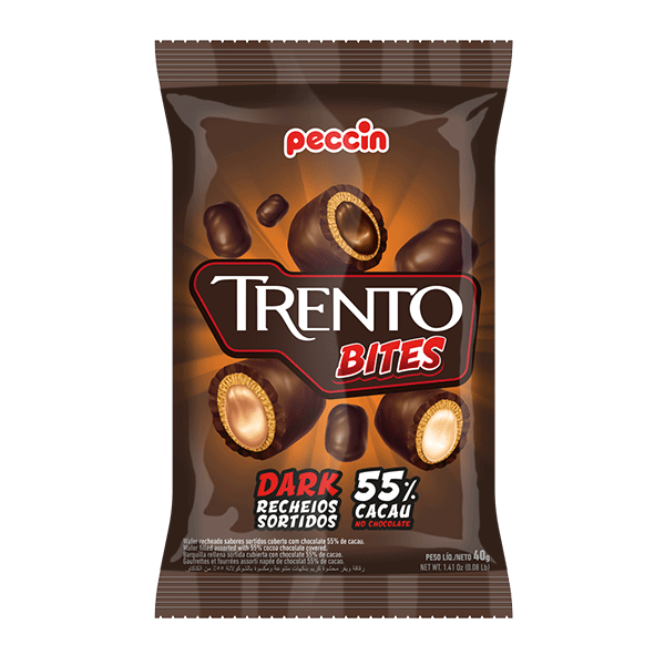 imagem de CHOC TRENTO BITES DARK 40G