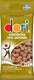 imagem de AMENDOIM JAPON SALGADO DORI 70G