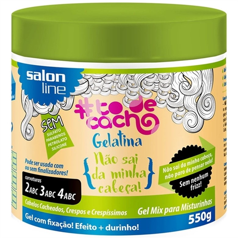 imagem de GEL COM FIXACAO SALON LINE EFEITO DURINHO 550G