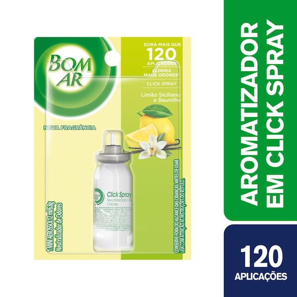 imagem de BOM AR CLICK SPRAY REFIL 12ML LIM SIC/BA