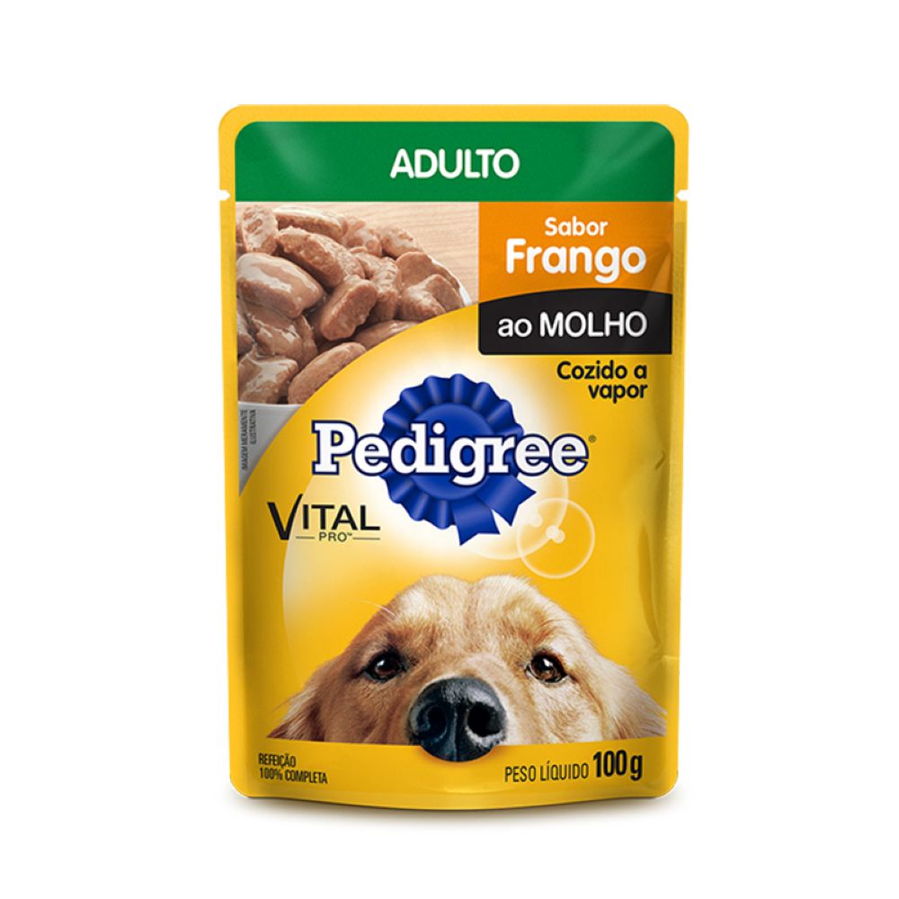 imagem de PEDIGREE ADULTO  FRANGO AO MOLHO SACHE 100G