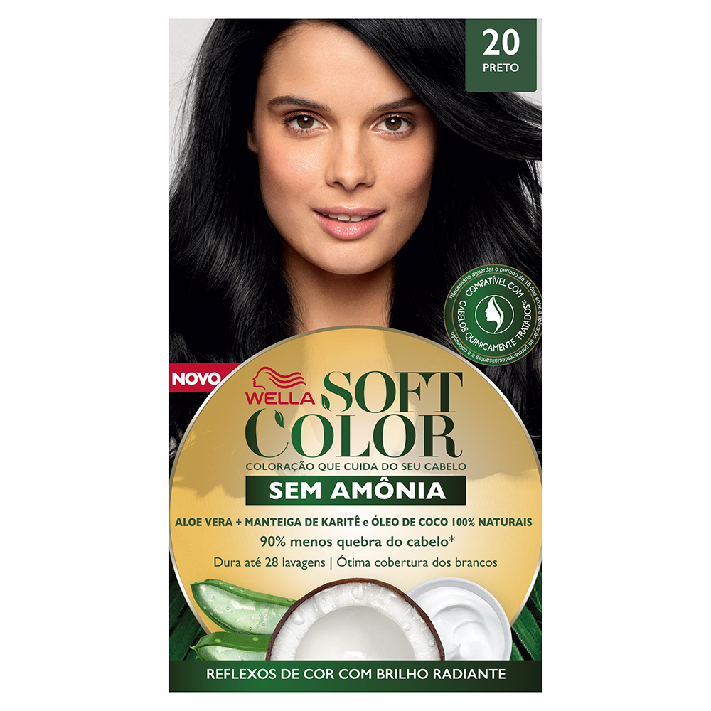 imagem de TINT CAP SOFT COLOR 20 PRETO NEGRO