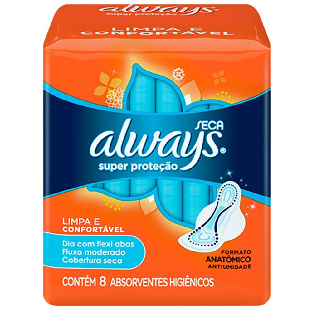 imagem de ABS ALWAYS SUAVE C AB SUPER PROT 8UN