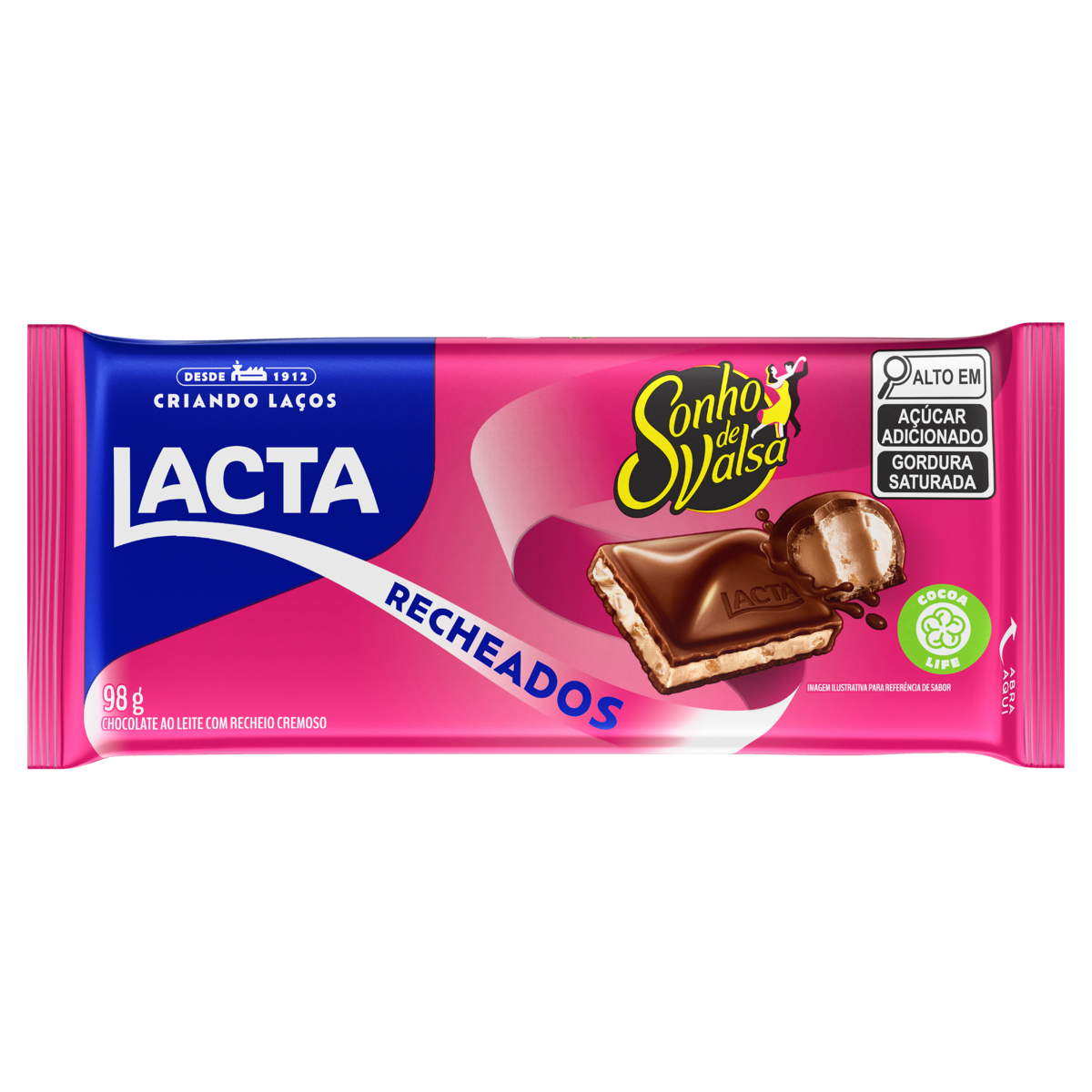 imagem de CHOC LACTA  SONHO DE VALSA  RECH 98G