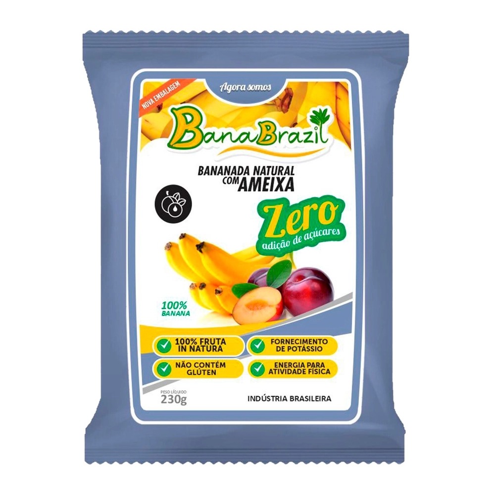imagem de BANANADA AMEIXA ZERO BANABRASIL 230G