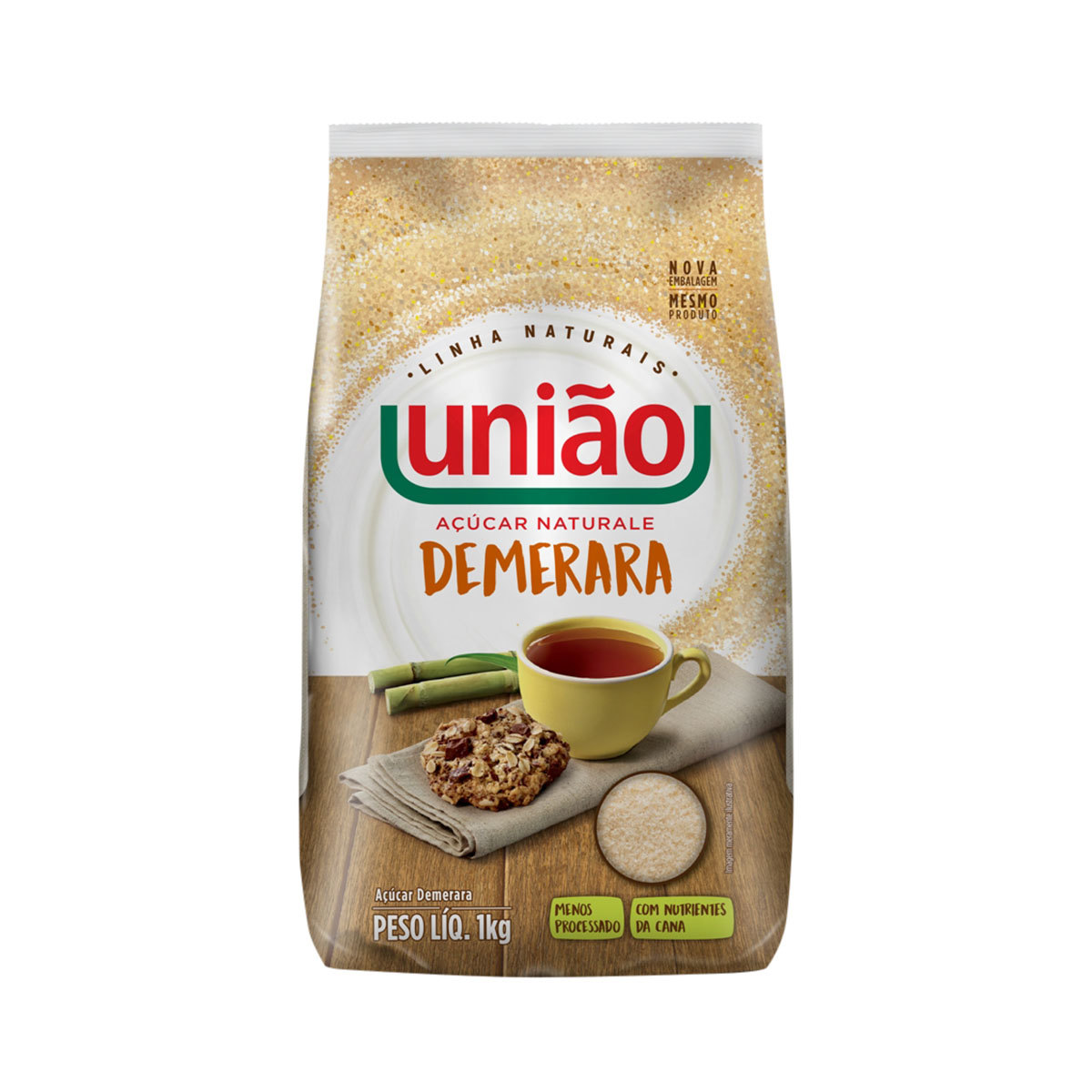 imagem de ACUCAR REFINADO UNIAO DEMERADA NATURALE 1KG