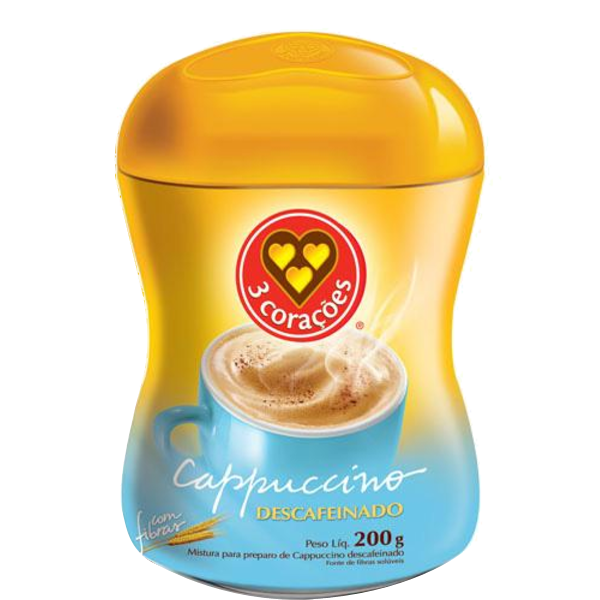 imagem de CAPPUCCINO TRES CORACOES DECAF 200G