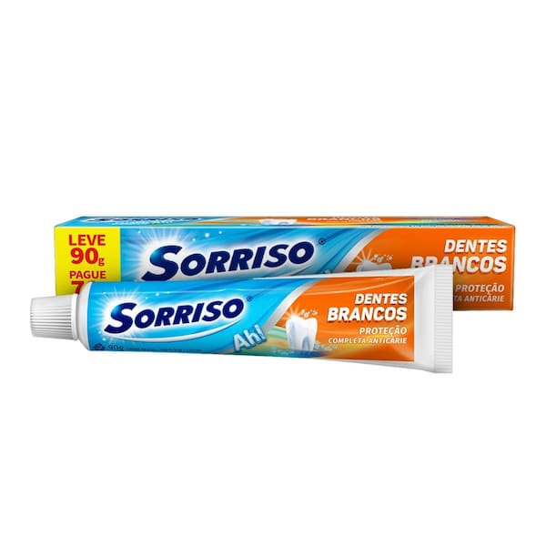 imagem de CR DENT SORRISO DENTES BRANCOS 90G P 70G