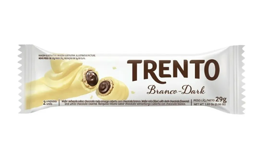 imagem de CHOC TRENTO BRANCO DARK 29G
