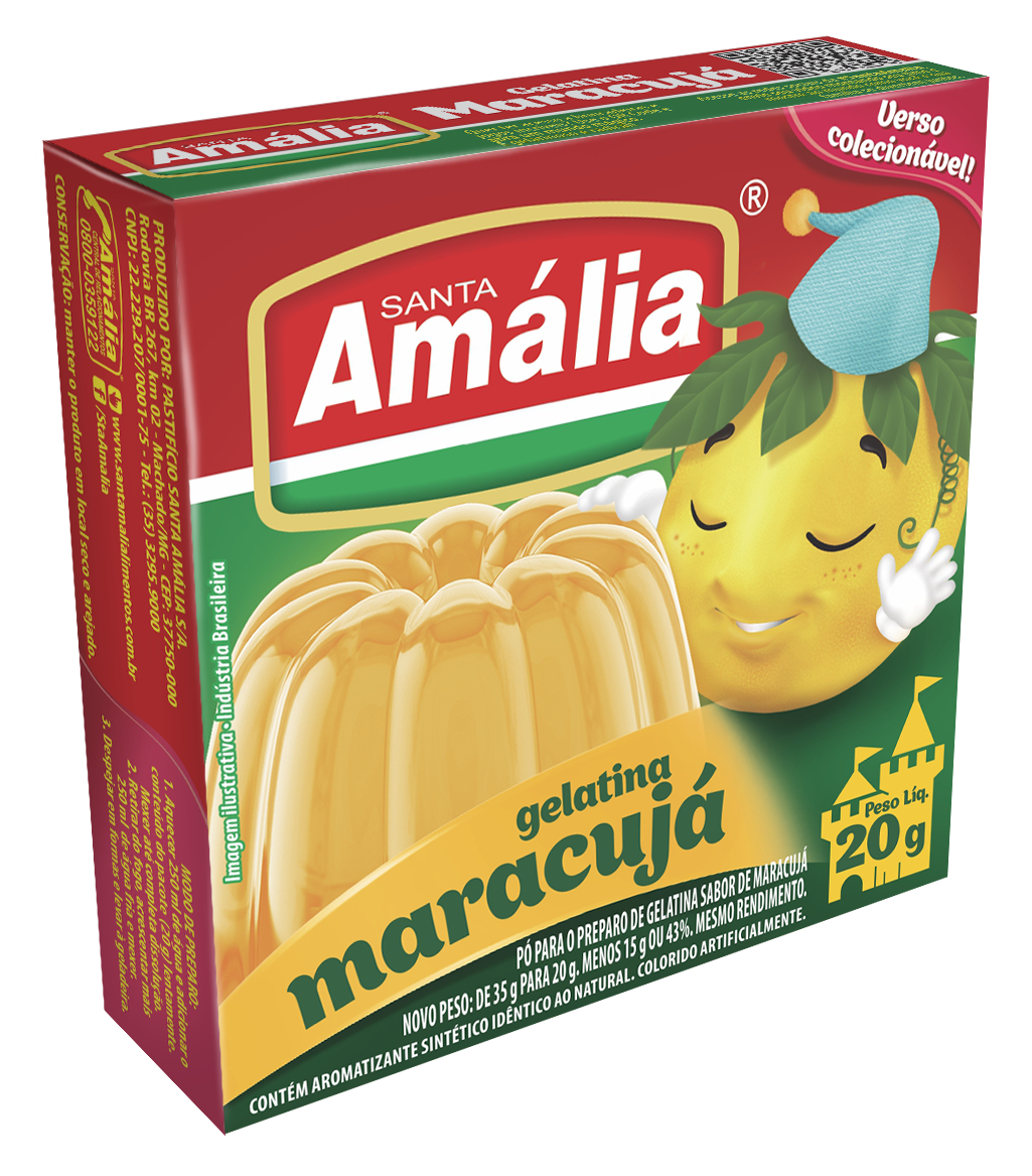 imagem de PO GELATINA AMALIA 20G MARACUJA