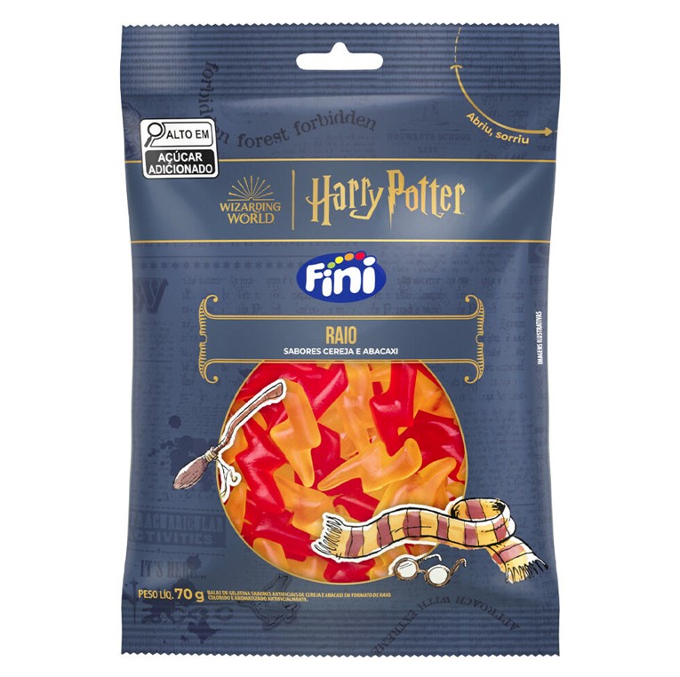 imagem de BALA FINI GELATINAS HARRY POTTER RAIO  70G