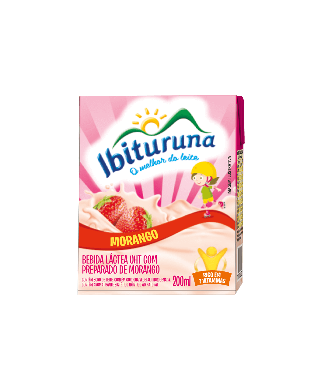 imagem de BEB LACTEA IBITURUNA MORANGO 200ML