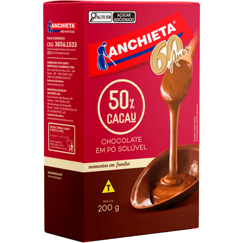 imagem de CHOC PO ANCHI  50% CACAU 200G