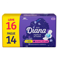 imagem de ABS DIANA NOTURNO C/16 SUAVE ABAS