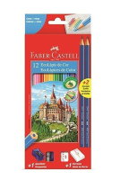 imagem de LAPIS COR FABER CASTELL 12UN+1LAP+1BOR+1APONT+1CAN