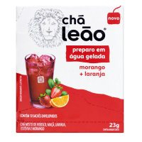 imagem de CHA LEAO MATTE GELADO MORANGO+LARANJA 23G