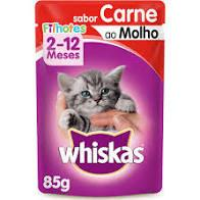 imagem de WHISKAS FILHOTES CARNE AO  MOLHO SACHE 85G