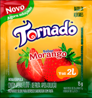 imagem de REFRESCO TORNADO MORANGO  15GR